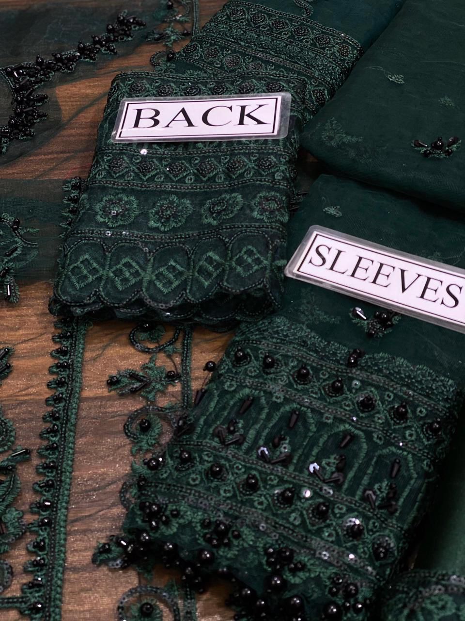 Mushq Wedding Edition – Luxury Net Suit (GREEN)