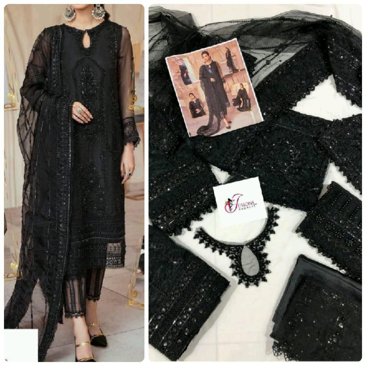 Mushq Wedding Edition – Luxury Net Suit (BLACK)