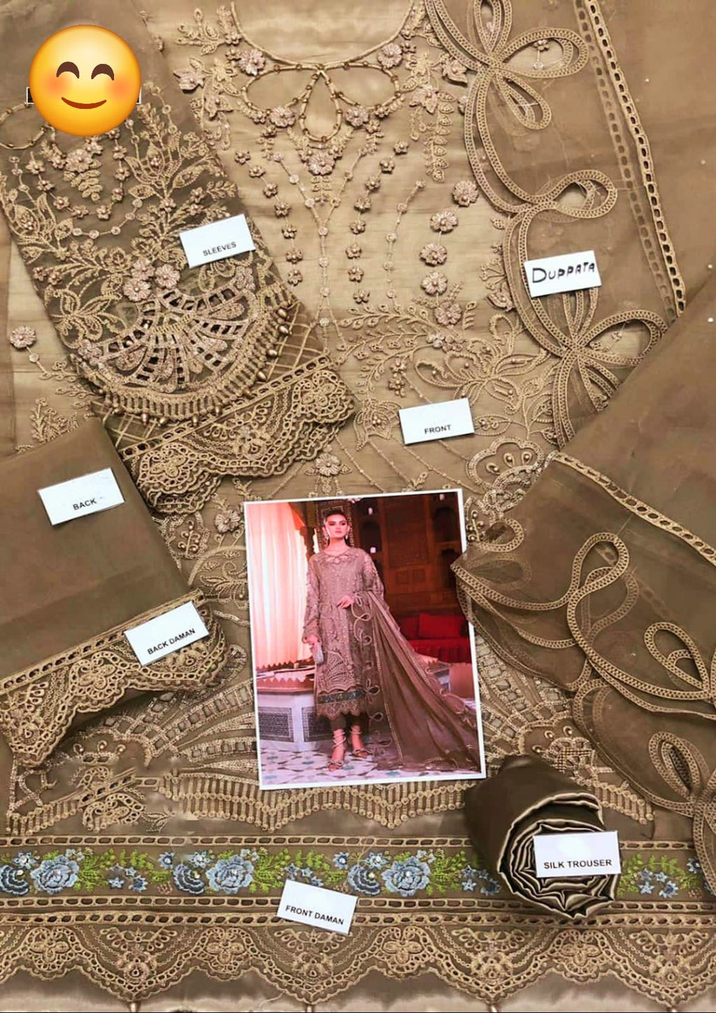 Maria B Festive Collection 2023 – Luxury Organza Handworked Suit