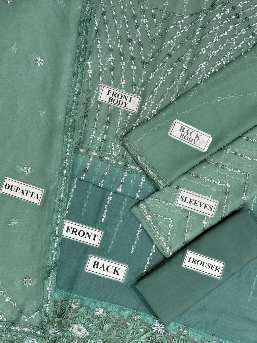 Fahad Hussayn Chiffon Suit