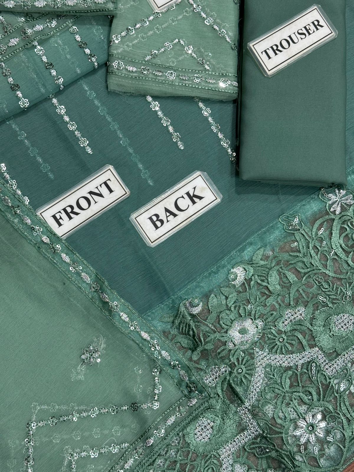 Fahad Hussayn Chiffon Suit