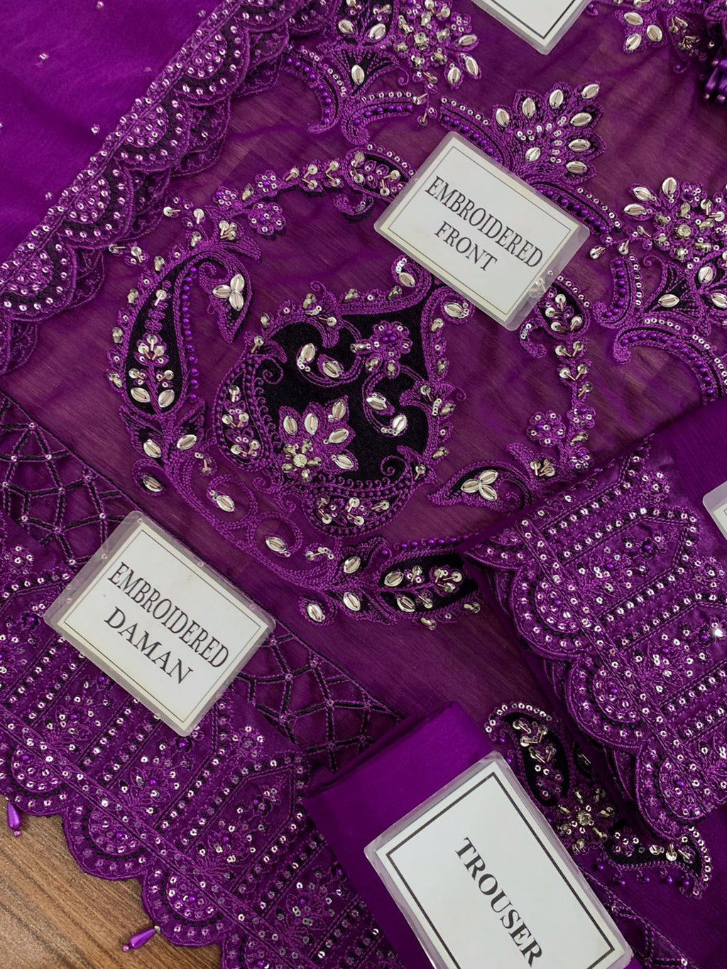Maria B (Purple) Luxury Chiffon Embroidered Collection