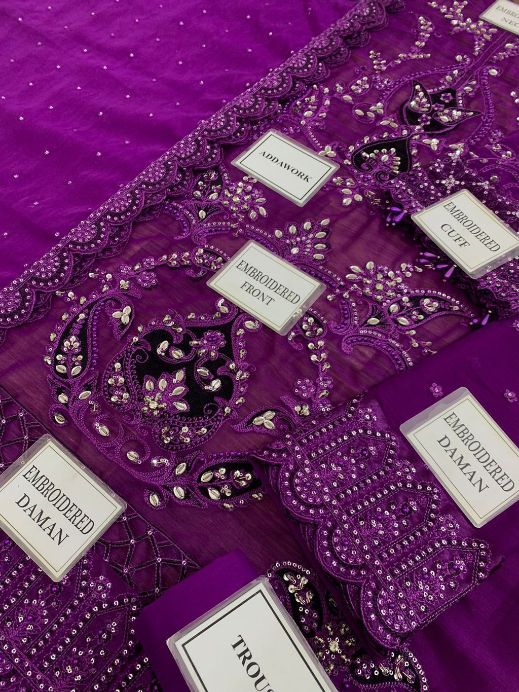 Maria B (Purple) Luxury Chiffon Embroidered Collection