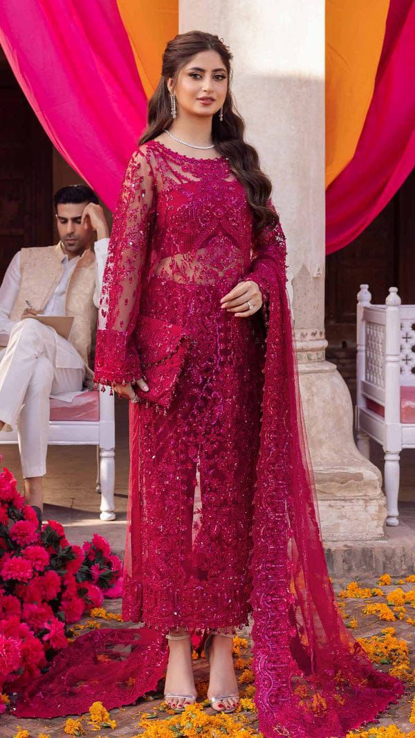 Heer Luxury Net Embroidered Collection