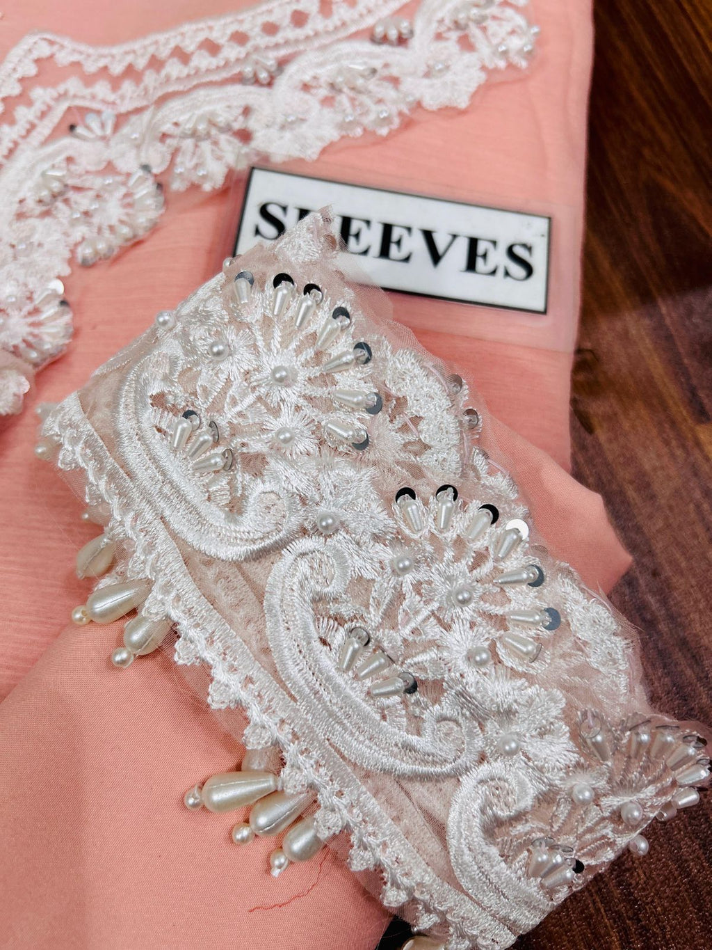 Baroque Luxury Chiffon Embroidered Collection (PINK)