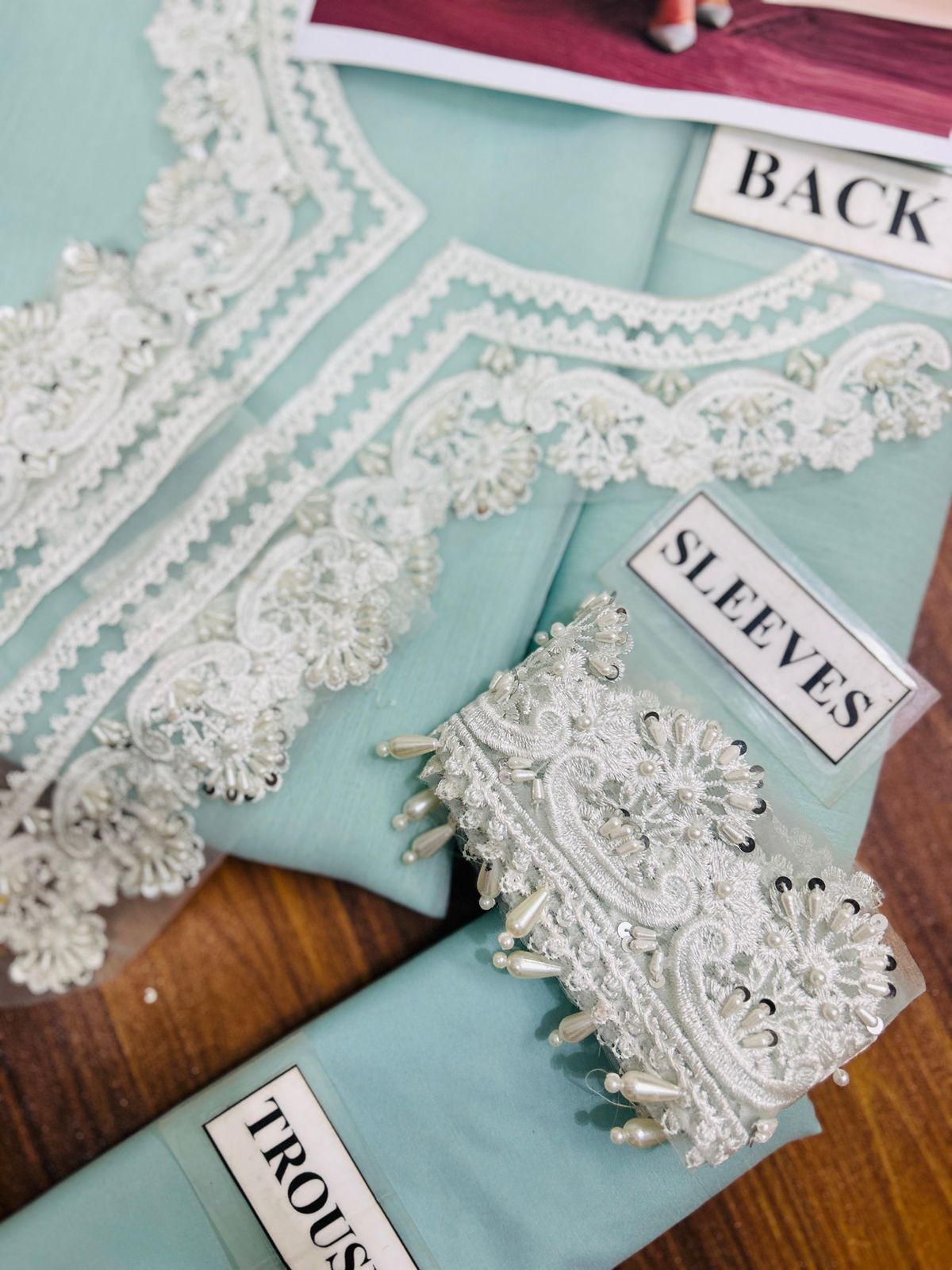 Baroque Luxury Chiffon Embroidered Collection (BLUE)