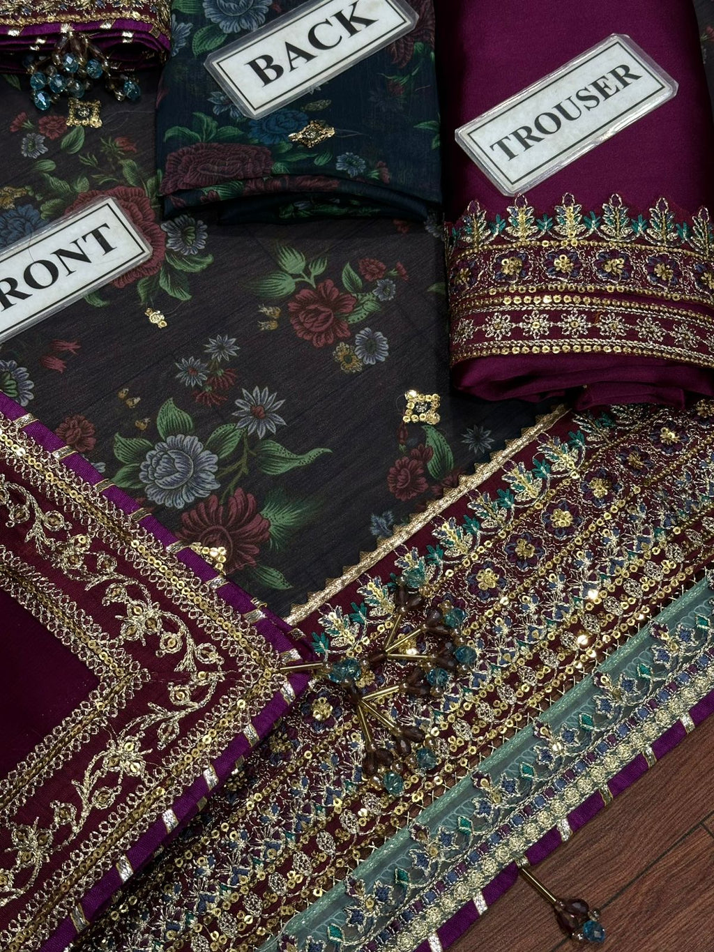 Baroque Luxury Chiffon Unstitched Replica