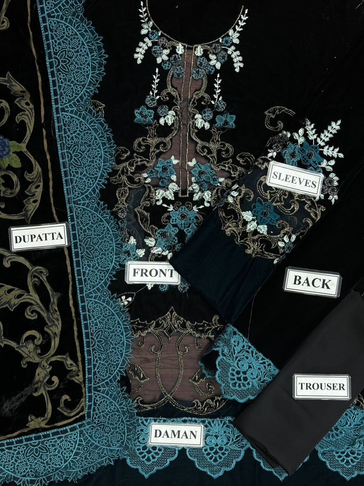 Maria B Velvet Unstitched Replica