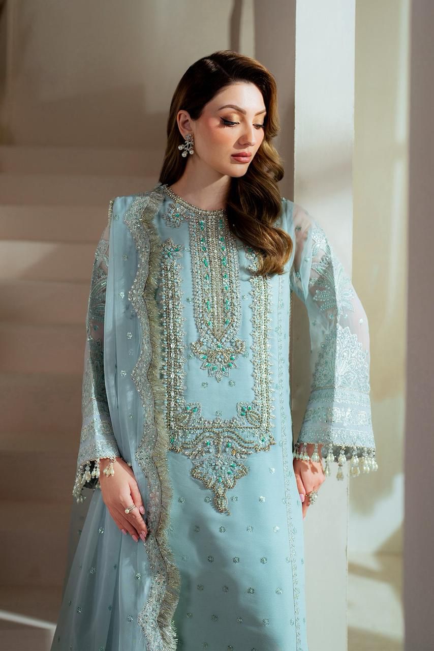 Alizeh Organza Unstitched 3-Piece Suit