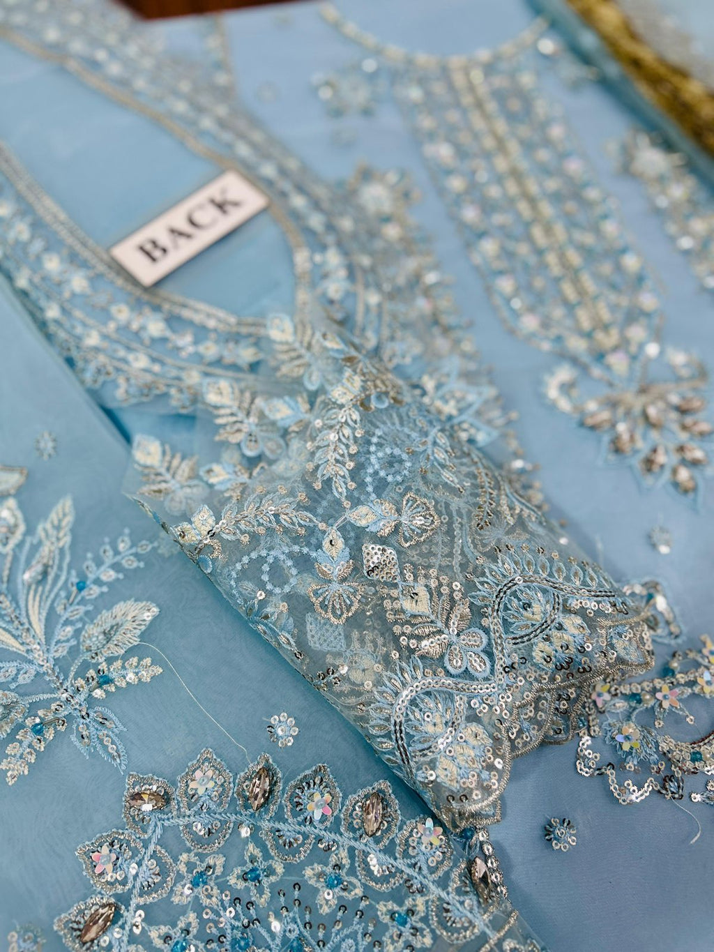 Alizeh Organza Unstitched 3-Piece Suit