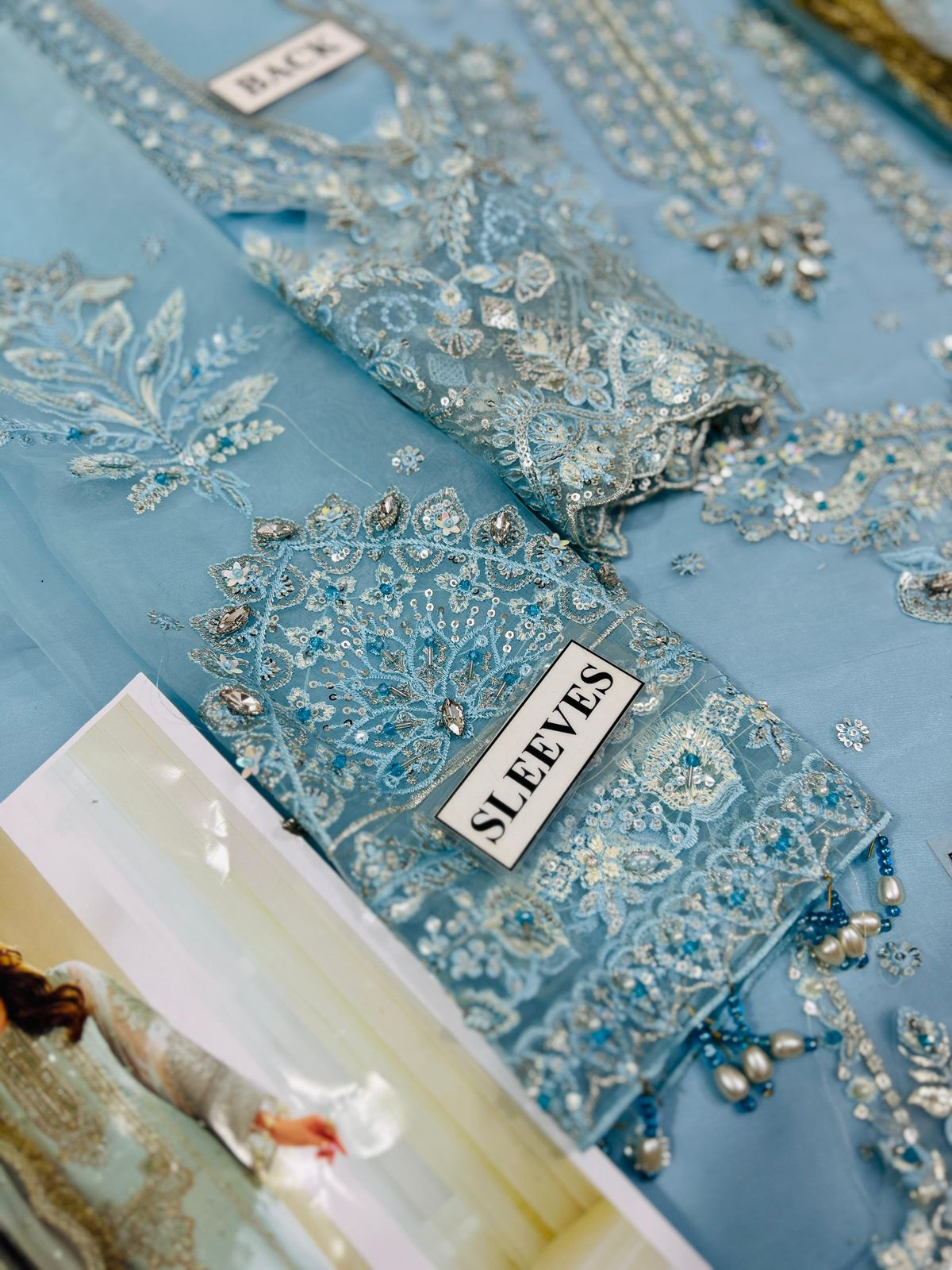 Alizeh Organza Unstitched 3-Piece Suit