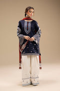 Dhanak 3 Piece Embroidered Suit (Article 12)