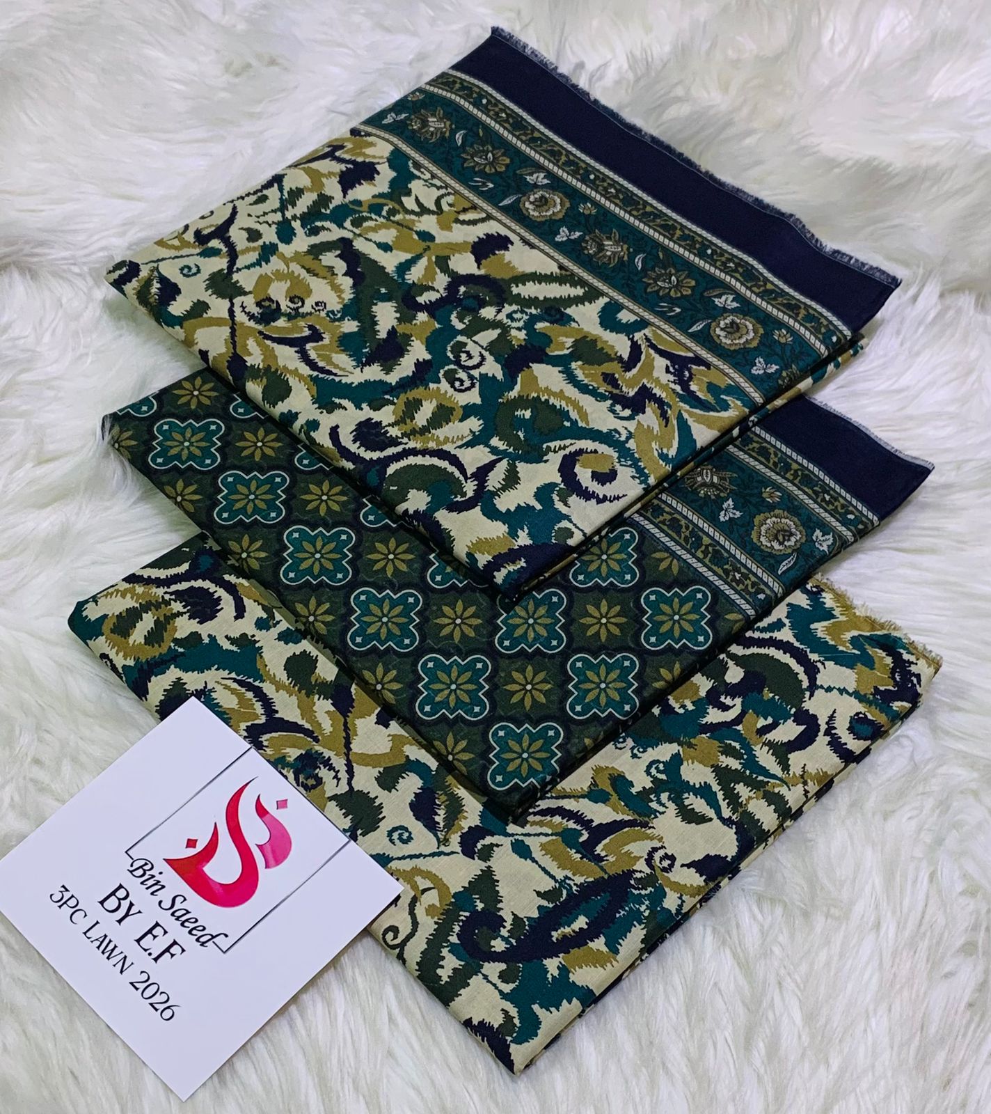 *Bin Saeed 💯 Original *Printed 3pc Collection*