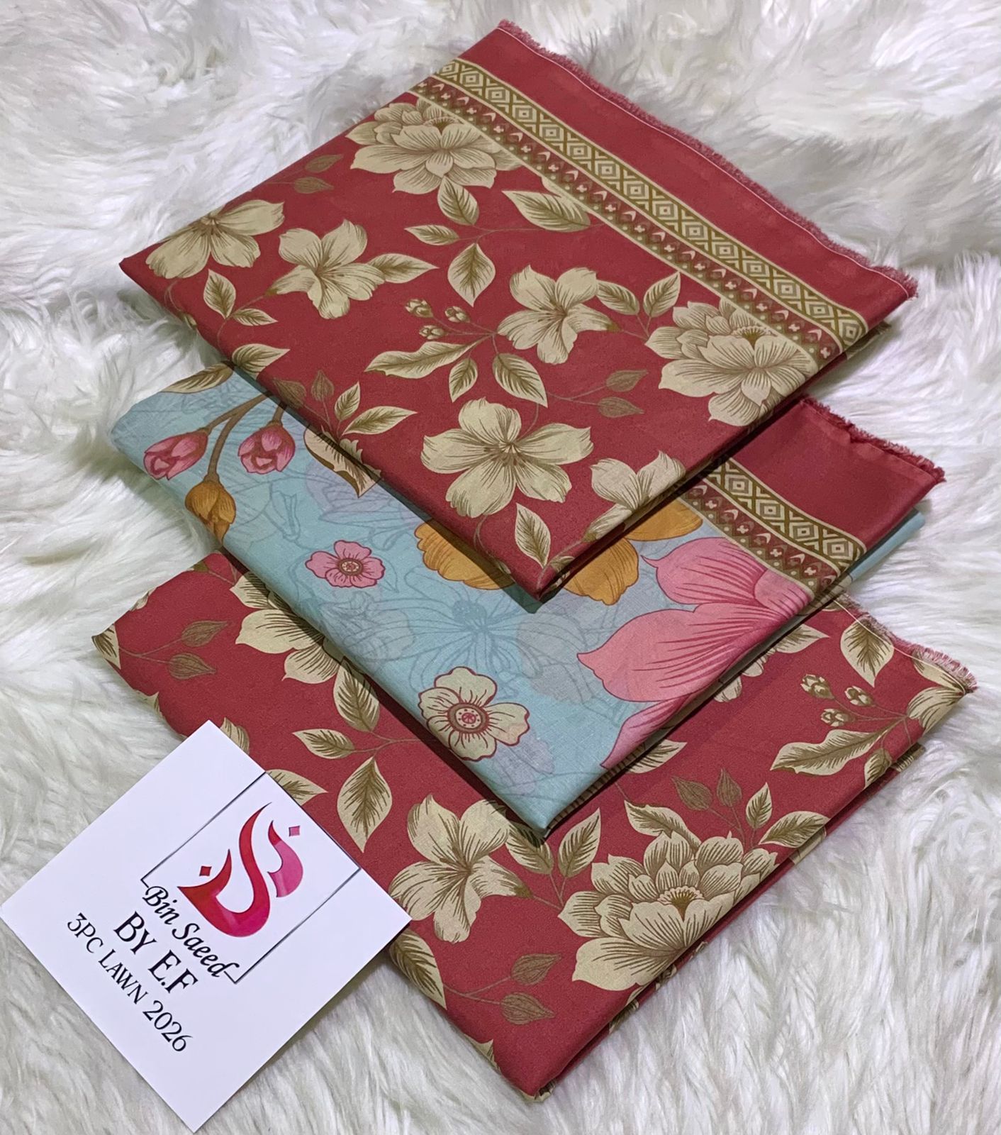 *Bin Saeed 💯 Original *Printed 3pc Collection*
