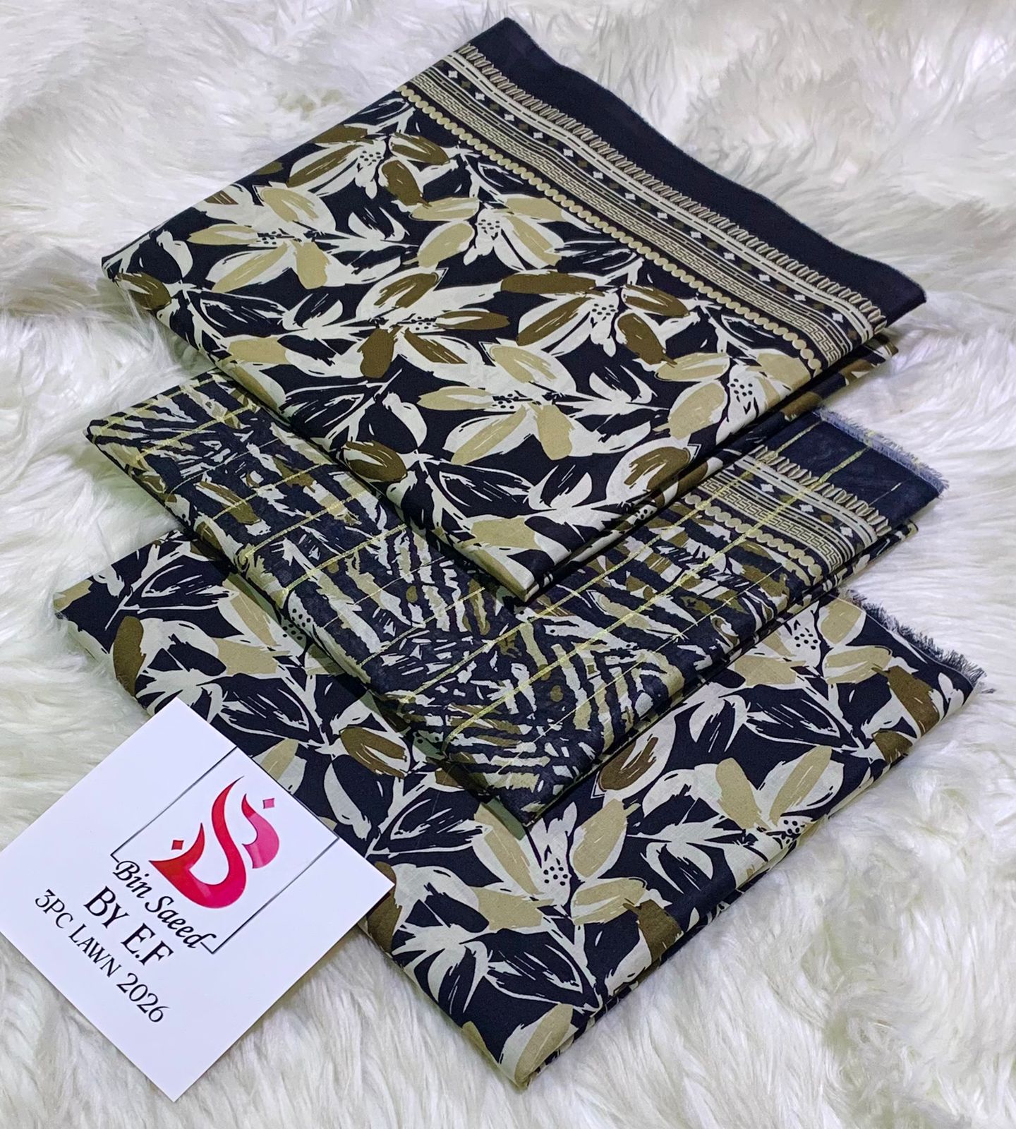 *Bin Saeed 💯 Original *Printed 3pc Collection*