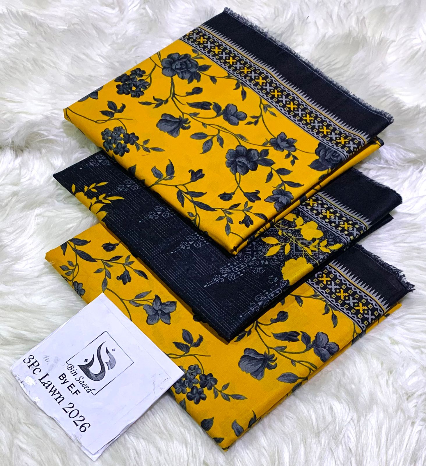 *Bin Saeed 💯 Original *Printed 3pc Collection*