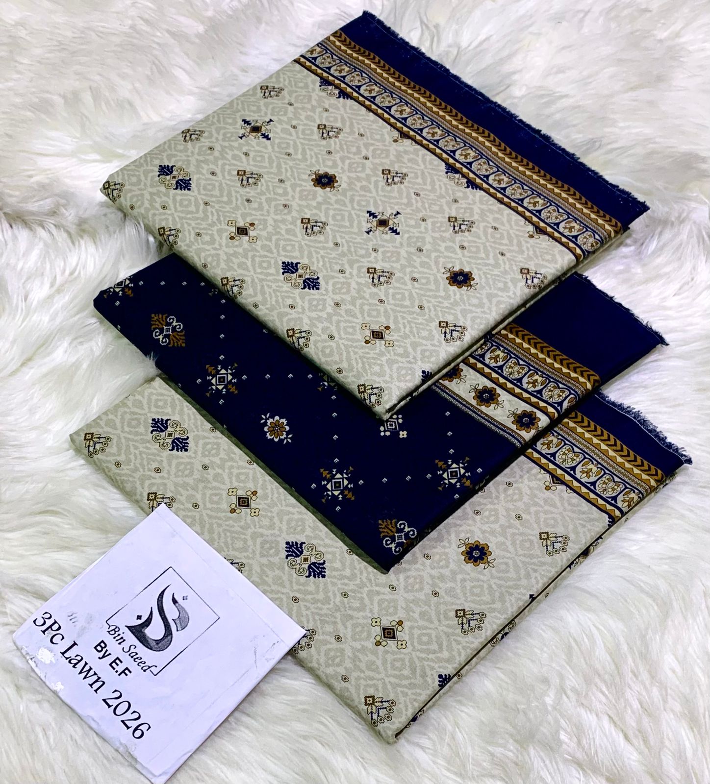 *Bin Saeed 💯 Original *Printed 3pc Collection*