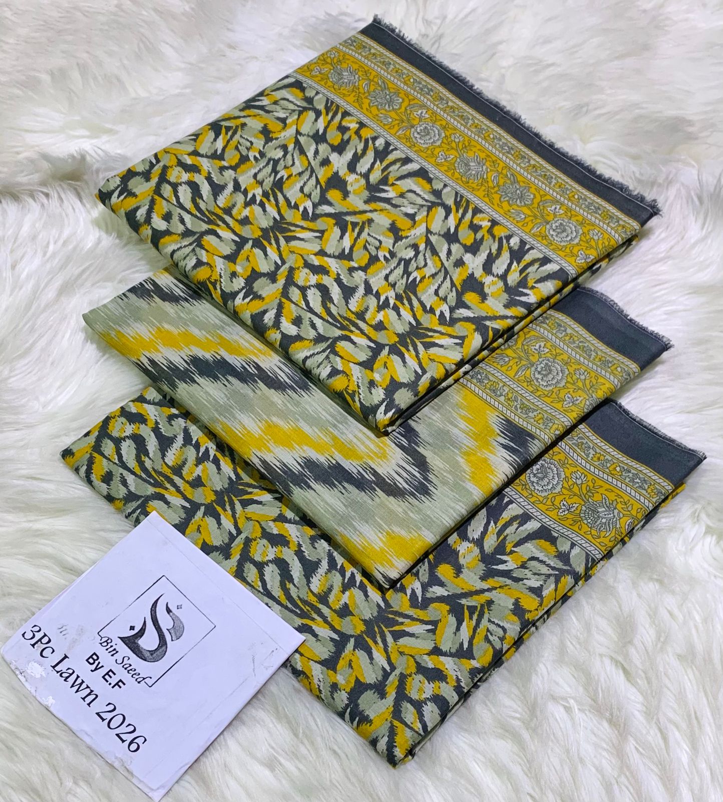 *Bin Saeed 💯 Original *Printed 3pc Collection*