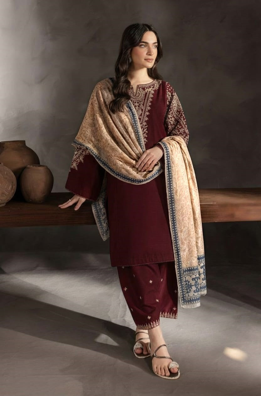 LAWN 3 PIECE EMBRIODERD