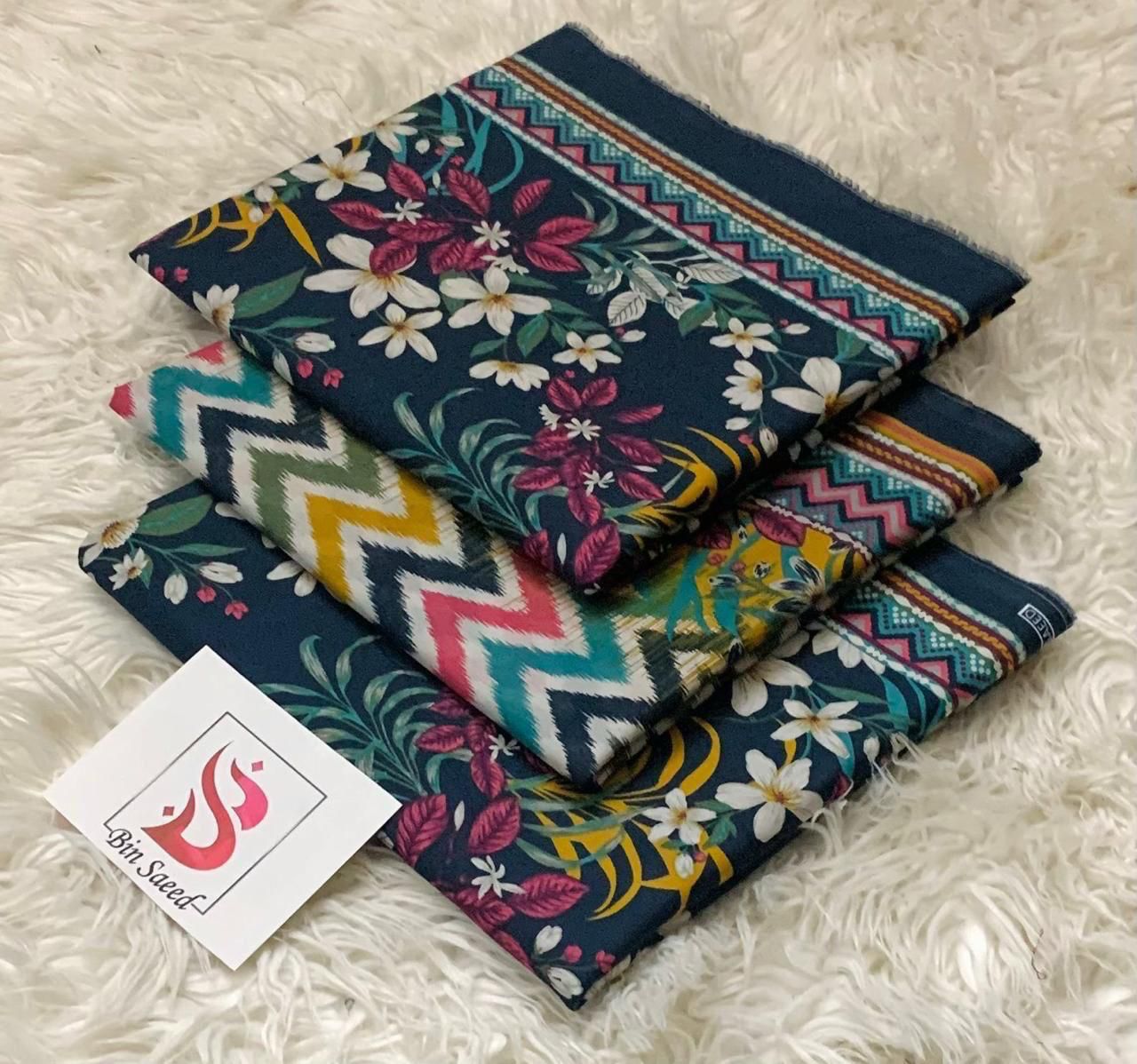 *Bin Saeed 💯 Original *Printed 3pc Collection*